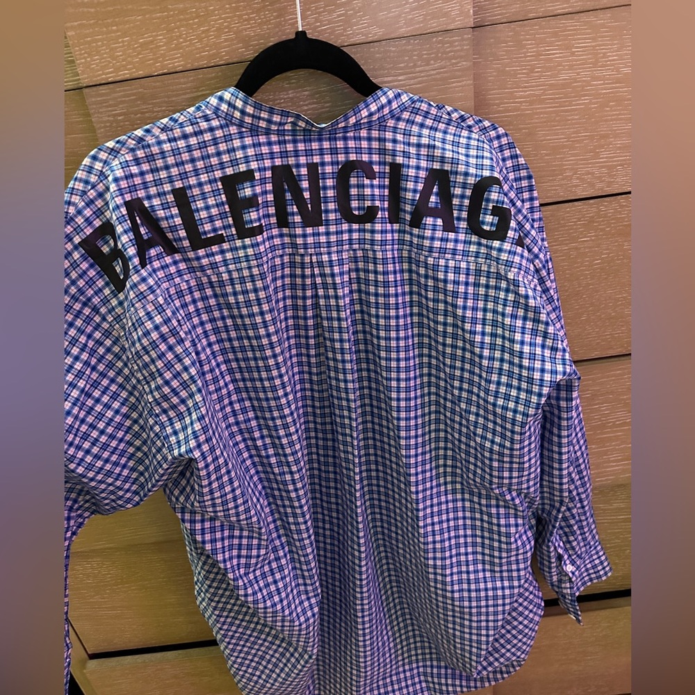 Balenciaga Logo Button-down Shirt